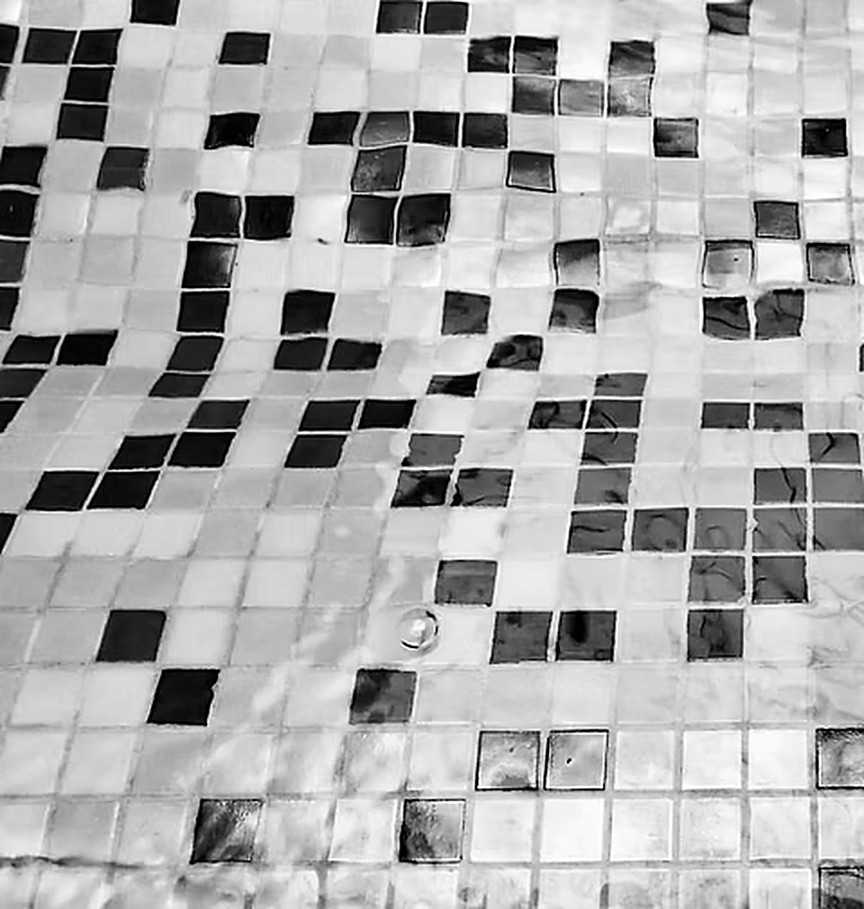 Mosaic tiles of a fountain in Verona, photographed by Camilla Caccialanza