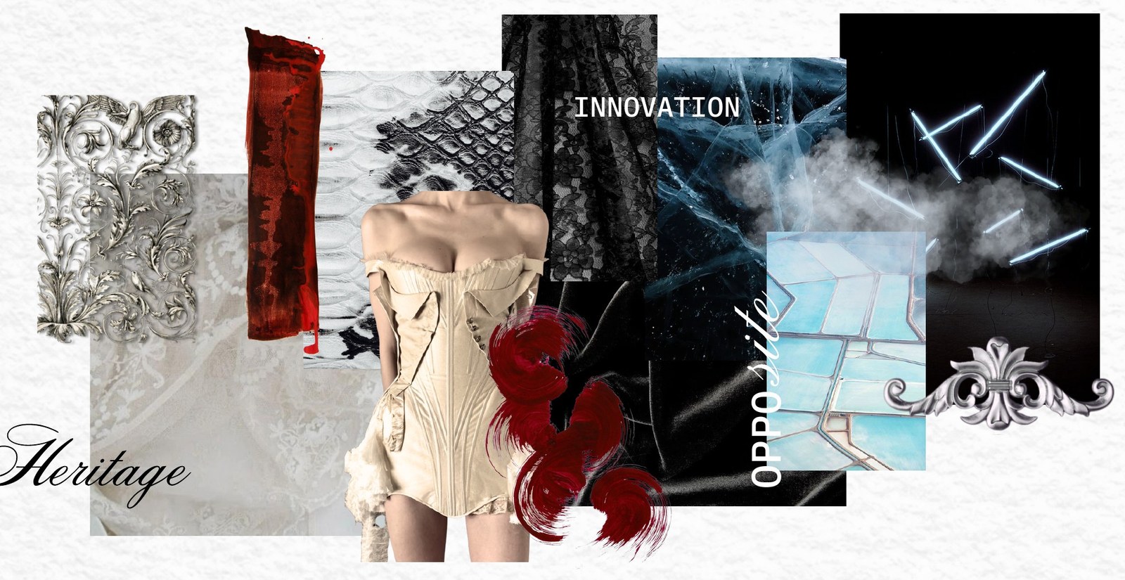 Dior Fall/Winter 2025–26 collection moodboard by Camilla Caccialanza